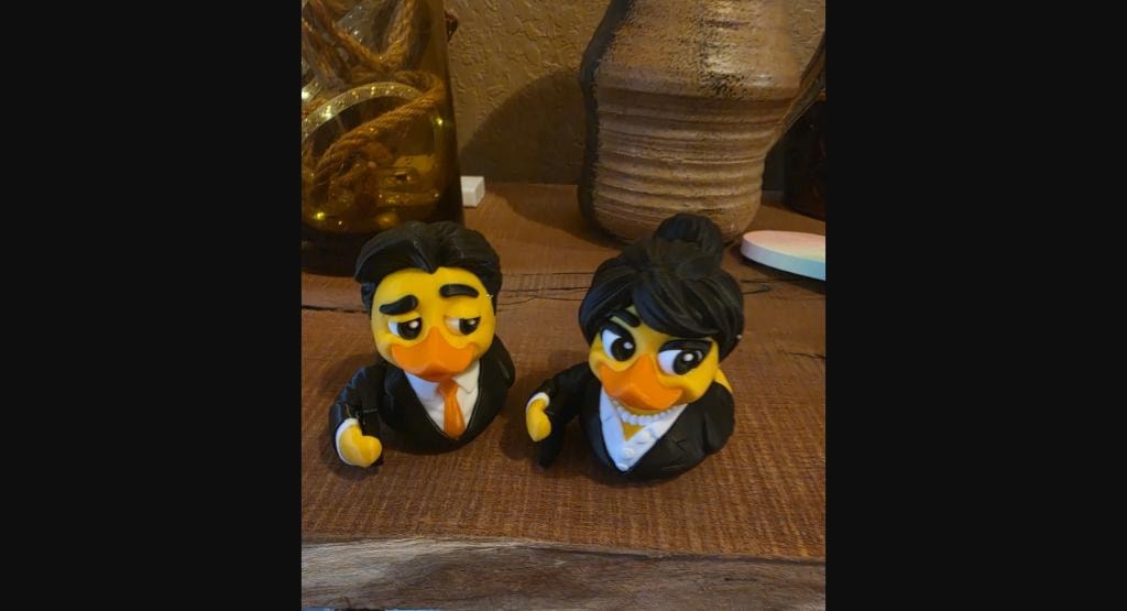 Cosmo Duck — custom 3D printed duck figurine